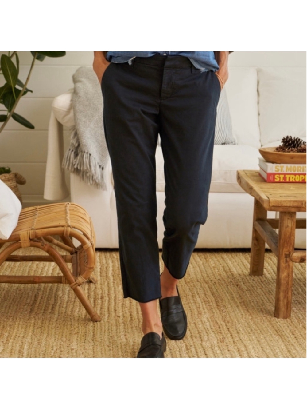 Women's Frank & Eileen Wicklow Trousers Black Size 12